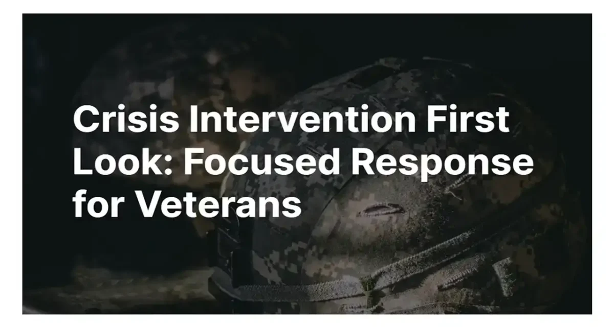 Crisis Intervention First Look: Focused Response for Veterans